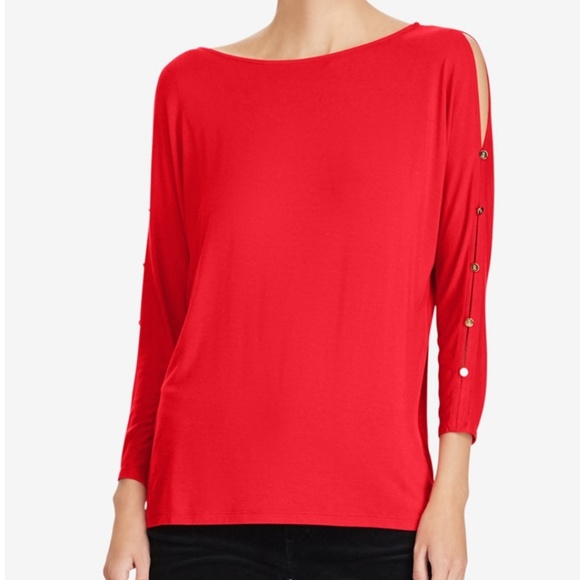 Ralph Lauren Tops - Ralph Lauren Cold Shoulder Blouse
